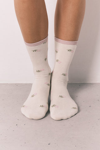 Paquete de 3 Medias con Estampado Floral