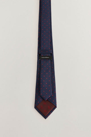 Corbata de Seda con Estampado Puntos