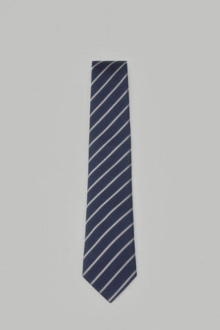 Corbata Seda Natural con Estampado de Rayas