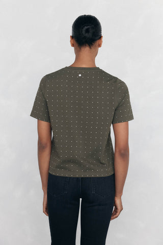 Camiseta Manga Corta con Tachuelas