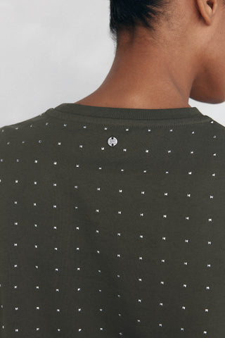 Camiseta Manga Corta con Tachuelas