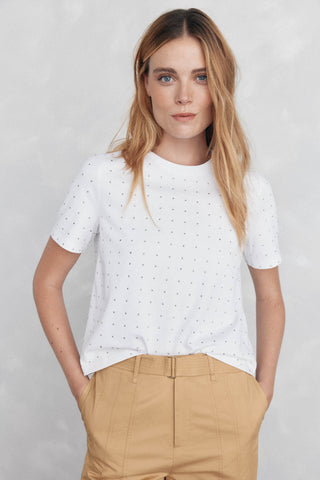 Camiseta Manga Corta con Tachuelas