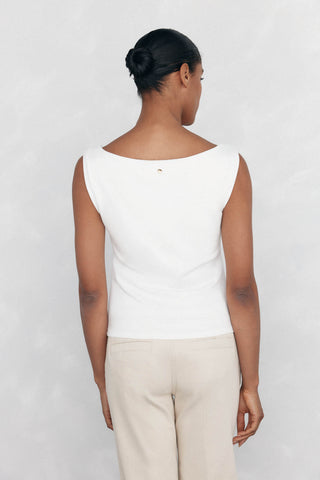 Camiseta de Tirantes con Pieza Métalica