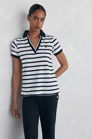 Camiseta Polo con Estampado Rayas