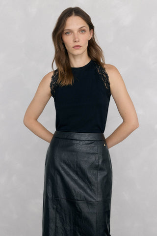 Camiseta de Tirantes con Encaje