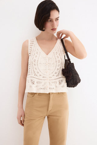 E Cta Top Punto Crochet.