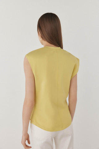 Camiseta sin Mangas con Detalle de Nudo