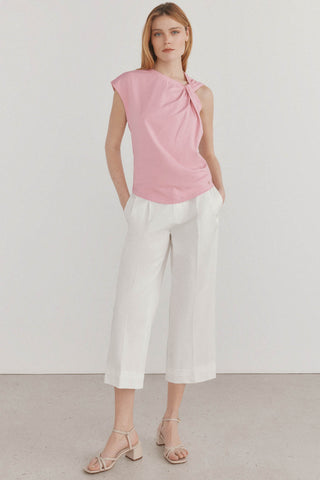 Camiseta sin Mangas con Detalle de Nudo