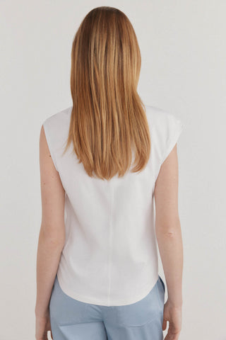 Camiseta sin Mangas con Detalle de Nudo