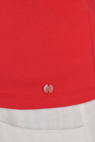 Camiseta de Tirantes con Detalle Borlas