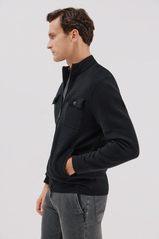 Cárdigan de Punto con Bolsillos Delanteros