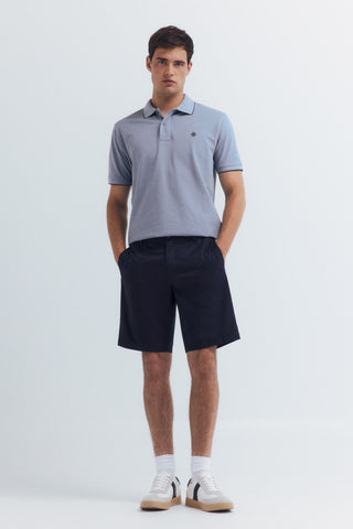 Polo Manga Corta con Logo Bordado