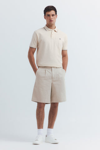 Polo Manga Corta con Logo Bordado