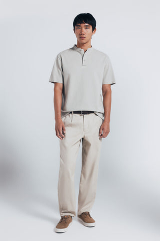 Polo Manga Corta Cuello Mao de Algodón