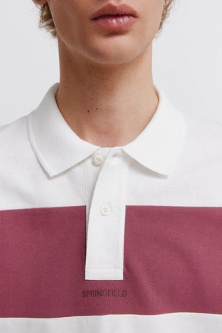 Polo Manga Corta con Detalle Canalé