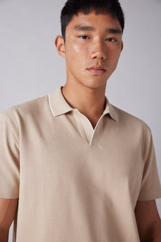 Polo Regular Fit con Cuello en Contraste