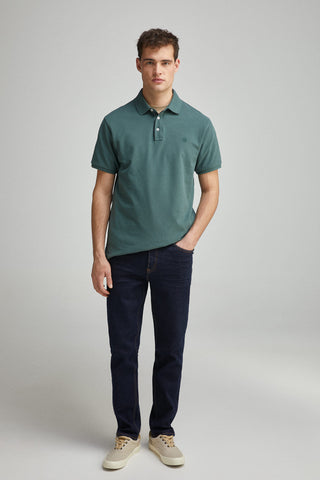 Polo Slim Fit con Logo Bordado