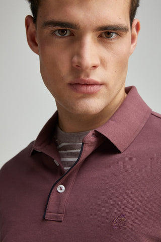 Polo Slim Fit con Logo Bordado