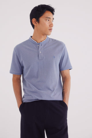 Polo Manga Corta Cuello Mao