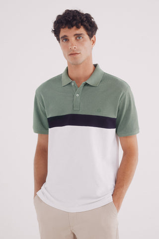 Polo Manga Corta Bicolor