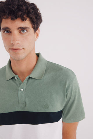 Polo Manga Corta Bicolor