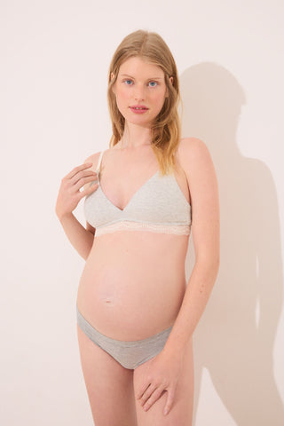Sujetador Maternity con Tejido Canalé de Encaje