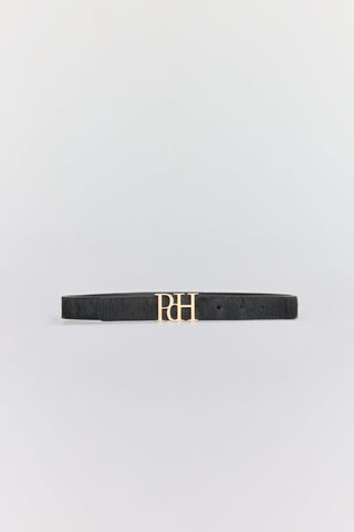 Cinturón de Piel Hebilla con Logo, Mujer