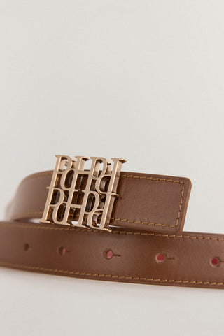 Cinturón Reversible con Hebilla de Logo
