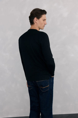 Camiseta Manga Larga con Logo Bordado