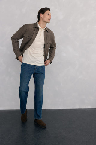 Polo Manga Larga con Logo Bordado