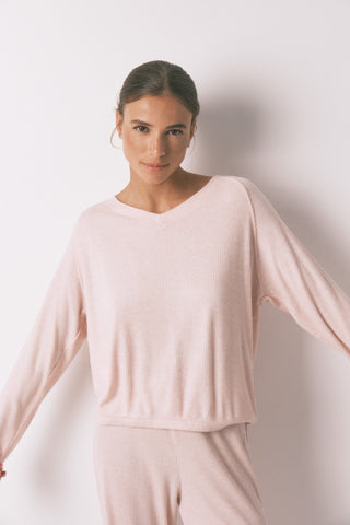 Set de Pijama 2 Piezas con Tejido Canalé