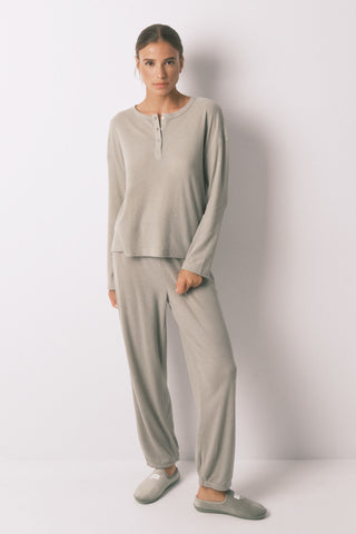 Set de Pijama 2 Piezas con Botones