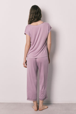 St Pink Rib Pj.