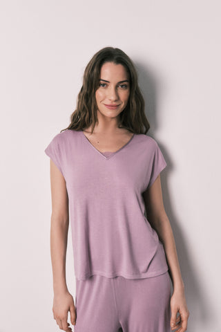 St Pink Rib Pj.