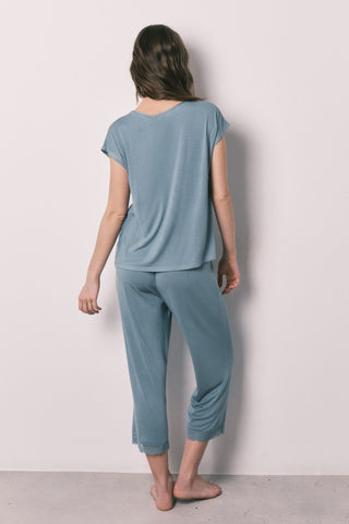 St Blue Rib Pj.
