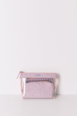 Paquete de 3 Neceseres con Estampado Geométrico