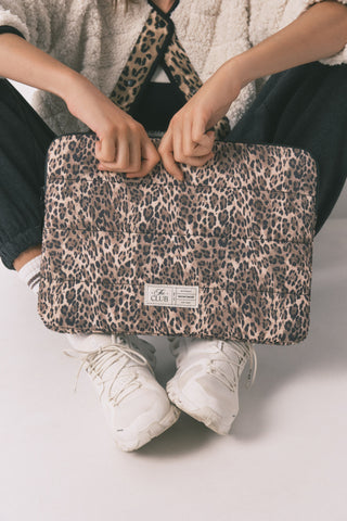 Funda de Nylon con Estampado Animal Print