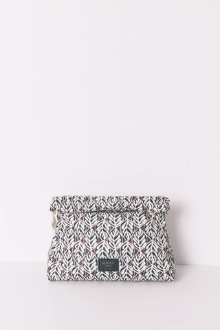 Neceser Grande Acolchado Estampado Hojas