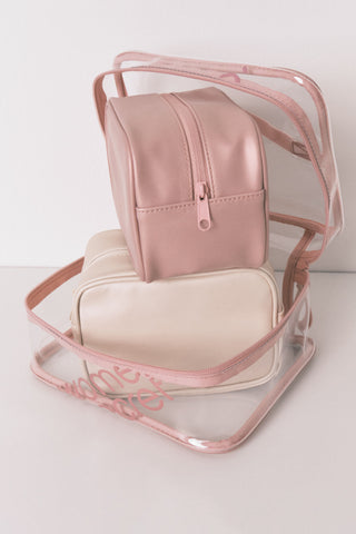 Set de 3 Neceseres con Detalle de Logo