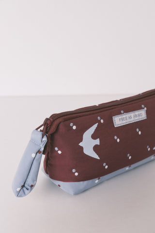Neceser Pequeño con Estampado Pájaros