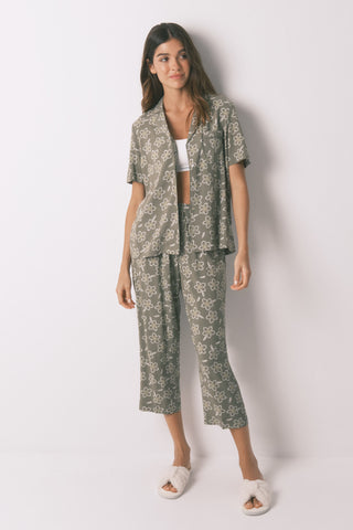 Set de 2, Pijama Capri Flores