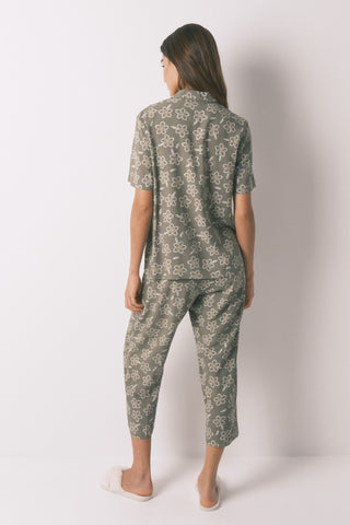 Set de 2, Pijama Capri Flores