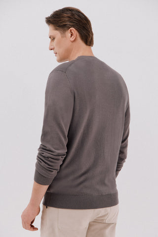 Sudadera Cuello Redondo Tejido Trenzado