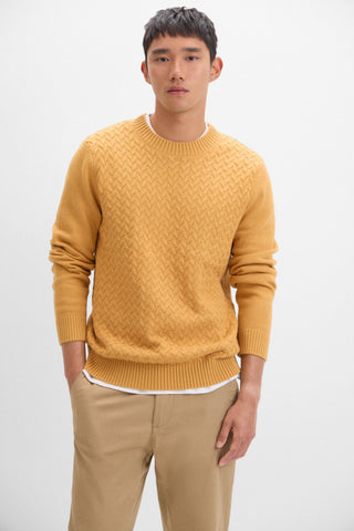 Sudadera Cuello Redondo con Textura