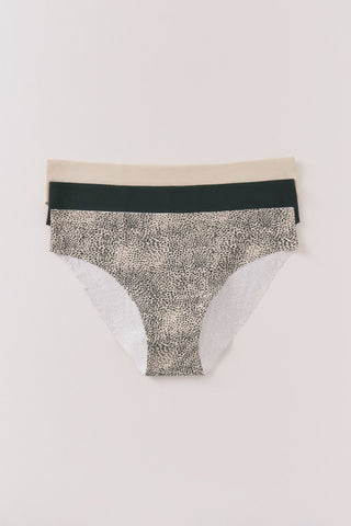 Paquete de 3 Bragas Anchas sin Costuras.