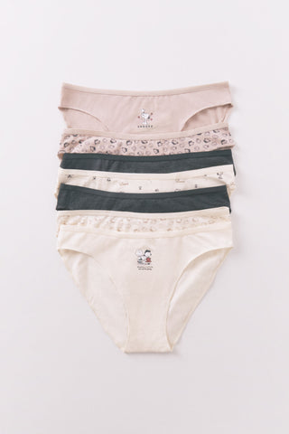 Paquete de 7 Bragas Colección Snoopy
