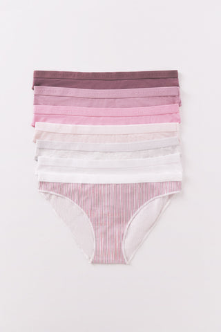 Paquete de 7 Bragas con Logo de Algodón