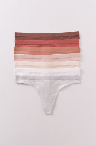 Paquete de 7 Bragas de Algodón