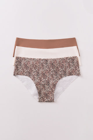 Pack 3 Bragas Ancha Animal Print