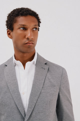 Blazer Regular Fit con Bolsillos Delanteros